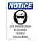 Signmission OSHA, Eye Protection Required, 10in X 7in Rigid Plastic, 7" W, 10" H, Portrait, OS-NS-P-710-V-12349 OS-NS-P-710-V-12349 - alternate 1